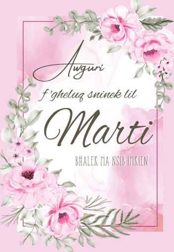 Picture of AWGURI LIL MARTI FGHELUQ SNINEK KARTOLINA